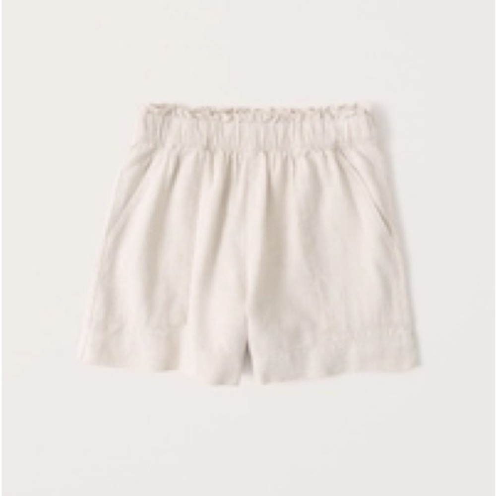 Abercrombie Linen-Blend Pull-On Shorts